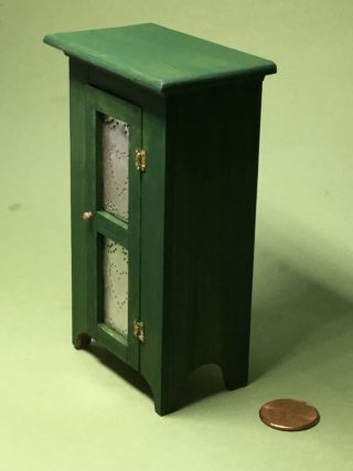 2003 Jelly Cabinet w/ hand punched Tin panel Door by CJ’S - 1/12 Scale 2