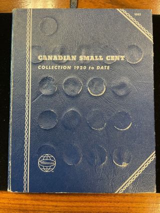 1920 - 1972 Canadian Penny Book Complete With Key Dates