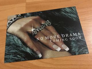 Mary J Blige No More Drama Promo Postcard Handbill Flyer Hip Hop Rap R&b Sexy