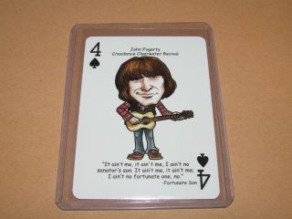 John Fogerty Creedence Clearwater Revival Rock N Roll Hall Of Fame Playing Card