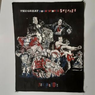 Sex Pistols - The Great Rock N Roll Swindle - Vintage Fabric Back Patch - 1980 