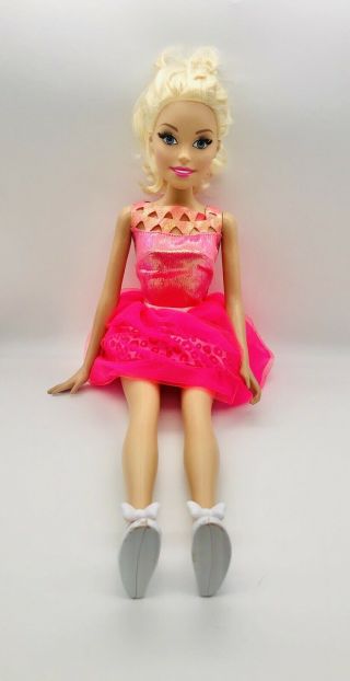 Barbie Blonde Doll 2013 Just Play Mattel My Size Best Friend 28” In Tall Toy