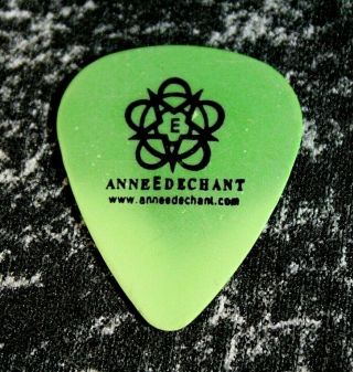 Anne E.  Dechant // Tour Guitar Pick / Crooked River Brewing Green/black (fading)