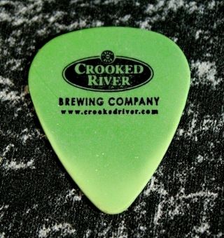 Anne E.  DeChant // Tour Guitar Pick / Crooked River Brewing Green/Black (Fading) 2