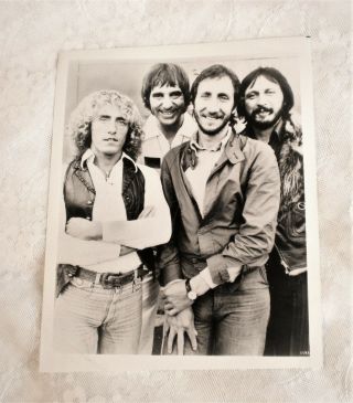 The Who Rock Band 8x10 Glossy Black And White Photo Picture Image