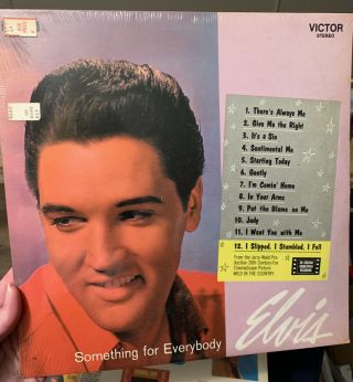 Elvis Presley Something For Everbody Lp Vinyl Record Album In Plastic