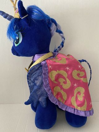 Build A Bear Princess Luna My Little Pony Cape Tiara Necklace Plush 12”