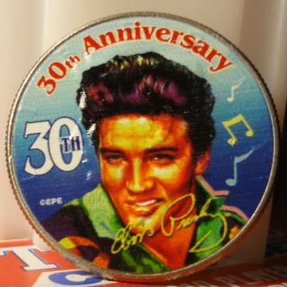 Elvis Presley Colorized 30th Half Dollar Us Coin