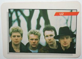 U2 1st Series Rock Star Concert Cards 91 Bono Dublin Ireland Irish Band Agi 1985