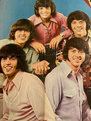 Osmonds,  Donny Osmond,  Brothers,  Bobby Sherman,  Four Page Vintage Foldout Poster