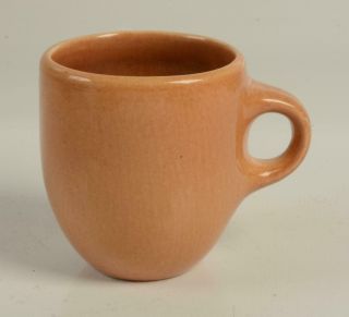 Rare Russel Wright Iroquois Casual China Coffee Mug Cup Cantaloupe Ripe Apricot