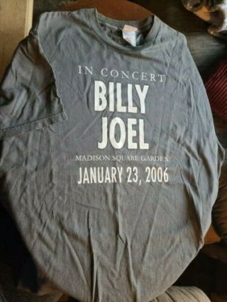 Billy Joel Concert T - Shirt,  Madison Square Garden 2006