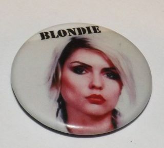 31mm Badge Pin Blondie Debbie Harry Punk Wave Vintage Button Pop Old Band