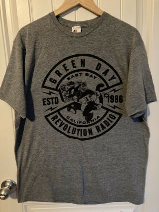 Green Day Revolution Radio T - Shirt East Bay California Estd 1986 Mens Xl