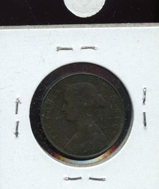 1880 Oval 0 Newfoundland Large Cent VG MP316 2