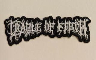 Cradle Of Filth Embroidered Iron - On Symphonic Black Metal Band Patch