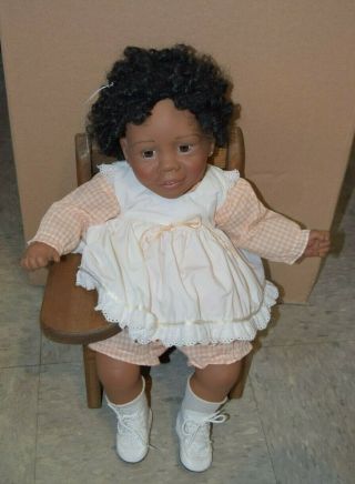 Lee Middleton Amanda African American Doll Baby Toddler Signed Numbered 1983