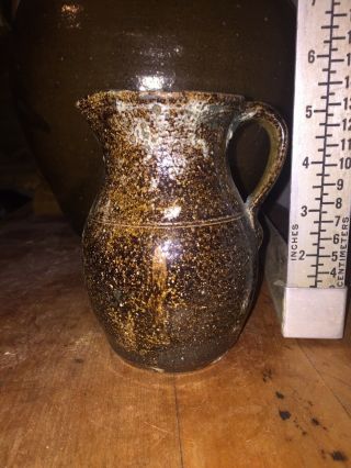 Crawford County Georgia Stoneware Alkaline Glaze Southern Folk Art Pottery Jug 3