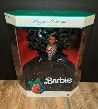 Happy Holidays Barbie 1991 African American