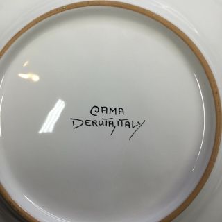 Cama Siena Deruta Italy Pottery Plate Hand Painted 11” Diameter 3