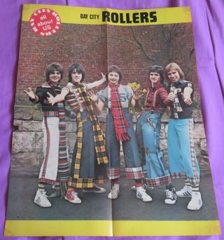 Bay City Rollers - Ian Mitchell Four Page Doubled - Sided Color Poster
