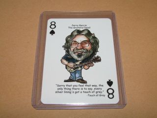Jerry Garcia The Grateful Dead Rock N Roll Hall Of Fame Playing Card