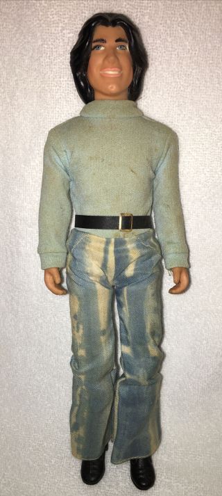 Vtg 1977 Chemtoy John Travolta Grease Welcome Back Kotter Action Figure Doll - 12”