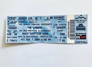 The Strokes Ticket Stub Room On Fire Tour 2004 Indianapolis Casablancas