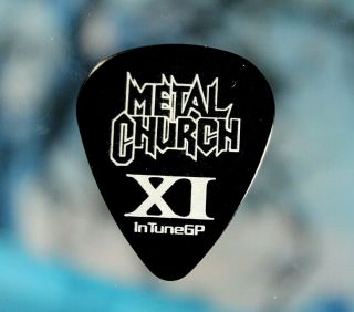 Metal Church // Kurdt Vanderhoof Xi 2016 Tour Guitar Pick // Intunegp