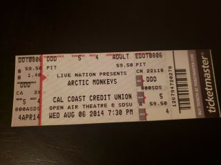 Arctic Monkeys Concert Ticket