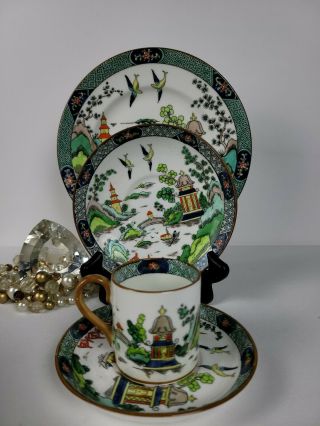 Ye Old Willow By Crown Staffordshire - Salad,  B&b,  Cup & Saucer - Discontinued