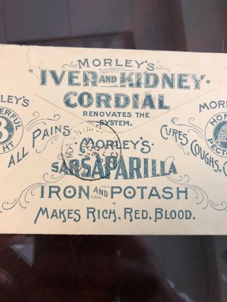 1904 Morleys Sarsaparilla Medicine Advertising Cover St Louis Mo