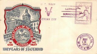 L.  W.  Staehle World War Ii Pat.  05/08/45,  Florida 100 Yrs.  Statehood [111820356]