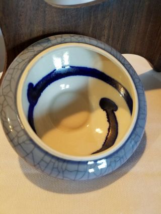 Andrew Maccorkindale Art Pottery Crackle Porcelain Lidded Jar 2