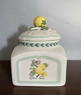 Villeroy & Boch French Garden Charm Canister Citrus Limon