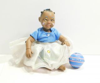 Daddy ' s Clown Babies Girl Twinkle Doll Black African - American Collectible 5 