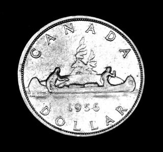 1956 Canadian Silver Proof Like $1 Coin That Is A Low Mintage Silver Dollar