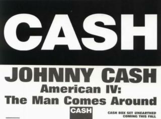 Johnny Cash 2002 Man Comes Around Promotional Sticker Old Stock Cond