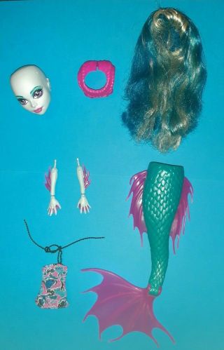 Monster High Create A Cam Add - On Pack Siren Doll W/ Clothes & Wig
