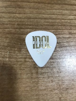 Billy Idol Guitar Pick With Billy Idol Facsimile Signature