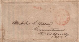 1848 Letter and Cover from Petersburg Virginia with List of Goods 3