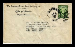 Us Cover Guayaquil And Quito Railway Hiugra Ecuador See Back