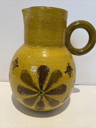 Rosenthal Netter Bitossi Aldo Londi Italy Provençal Pottery Jug Pitcher Vase