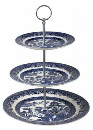 China Blue Willow Cake Stand 3 Tier (cake Stand 10.  2 ") Cake Stand 10.  2 "
