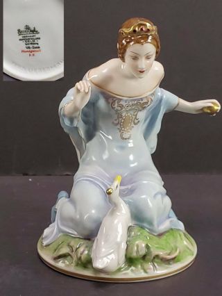 Vintage Rosenthal Porcelain Princess & Golden Goose Egg Figurine,  Liebermann