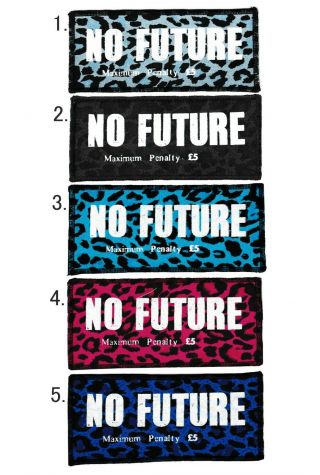 Seditionaries No Future Leopard Print Sew - On Patch London Punk Rocker 1977