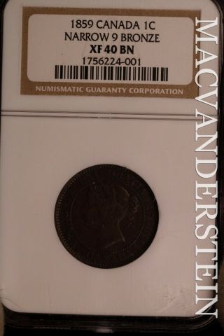 Canada: 1859 One Large Cent - Ngc Narrow 