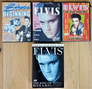 Elvis,  The King Of Rock & Roll.  3 X Dvd Boxed Set.  20027 Delta 82512/13 & 82944.