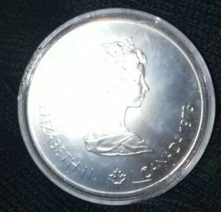 1973 Canada Rcm 10 Dollar Silver 1976 Montreal Olympic Games Silver Coin