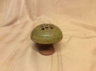 Dennis Vibert Flower Frog Mushroom,  Maine Studio Pottery